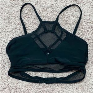 Black swimsuit with mesh